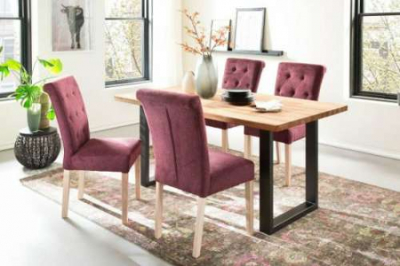Scaun cu spatar chesterfield cu nasturi cafenea, Bar, Complet Tapitat Pur 276 [3]