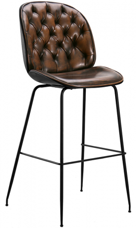 Scaune Inalte De Bar - Scaun inalt de bar cu cadru metalic PUR 753