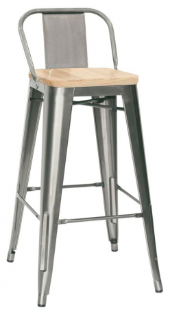 Scaune Inalte De Bar - Scaun inalt de bar cu cadru metalic PUR 756