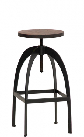 Scaune Inalte De Bar - Scaun inalt de bar cu cadru metalic PUR 762