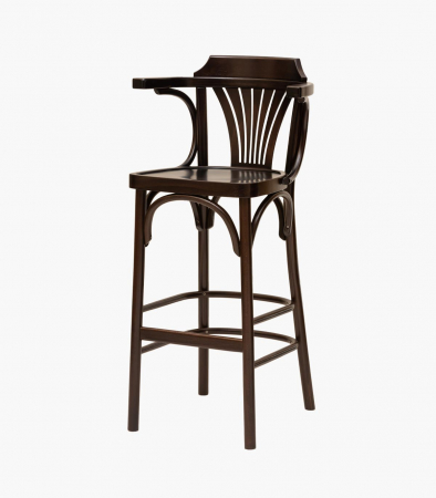 Scaun inalt de bar cu brate stil Thonet Vienna 154 [1]