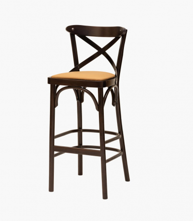 Scaun inalt de bar stil Thonet Vienna Cross [0]