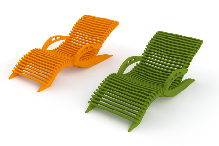 Sezlong ergonomic pentru interior si exterior din placaj stratificat SUN [1]