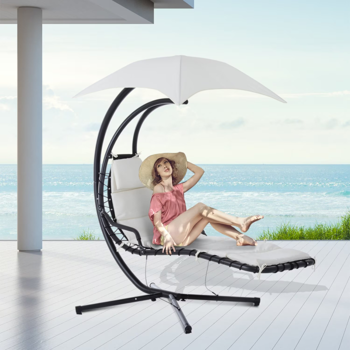 Balansoar tip șezlong rosu – confort și eleganță pentru relaxare [3]