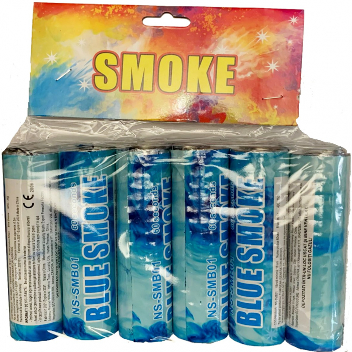 Fumigene albastre set 6 buc Gender Reveal [1]