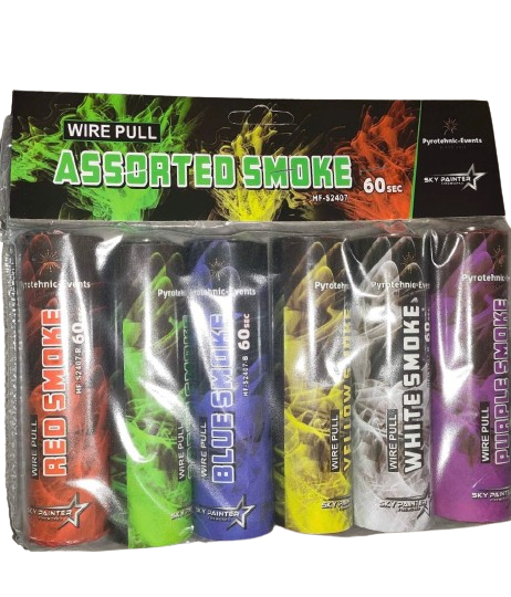 Fumigene multicolore set 6 buc cu inel  model nou  2024 [2]