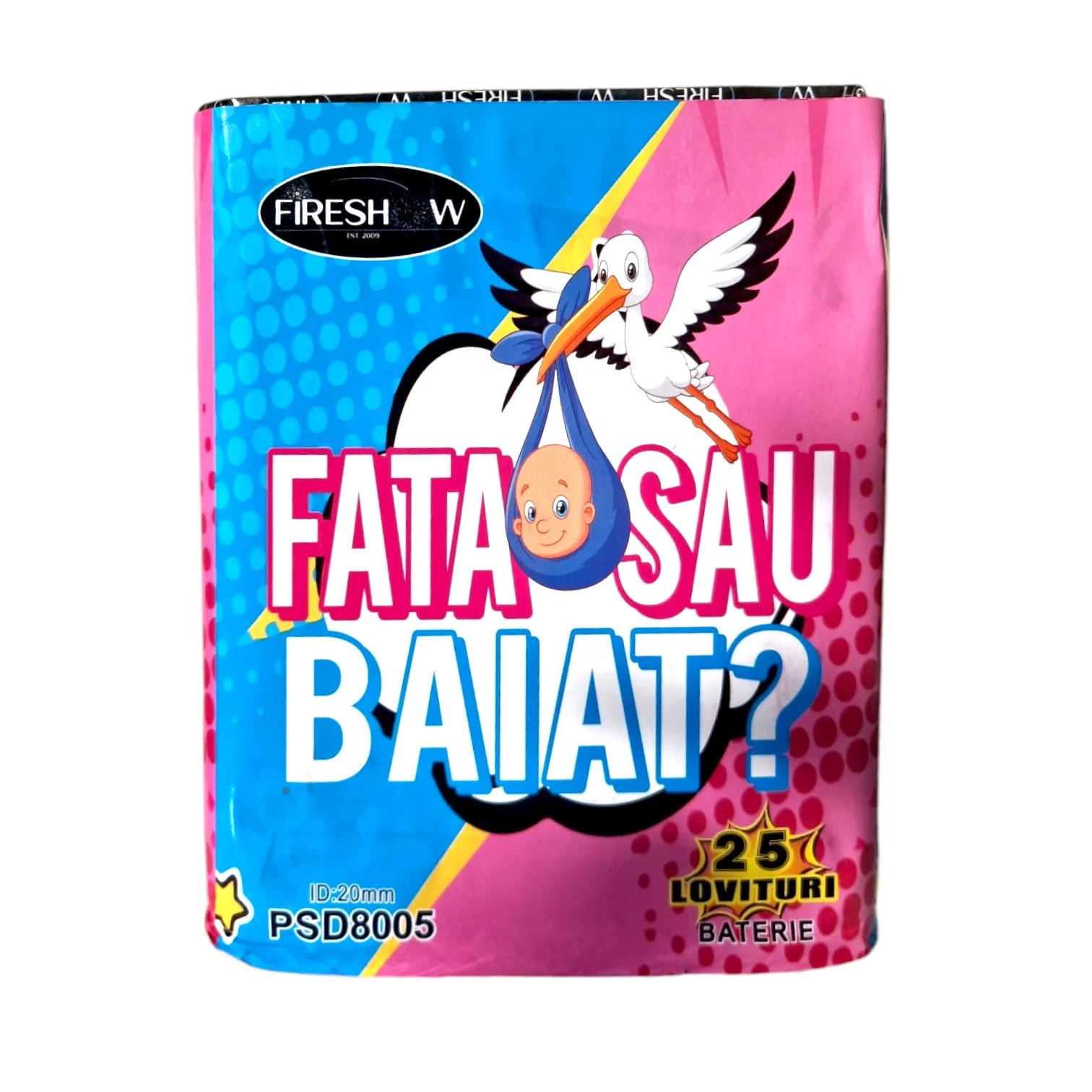 Artificii si Fumigene Gender Reveal - Artificii de zi baby shower Gender Reveal Albastru