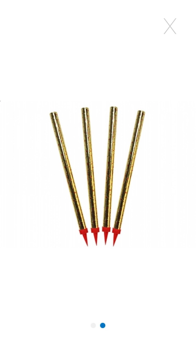 Artificii interior - Artificii tort 25 cm set 4 buc