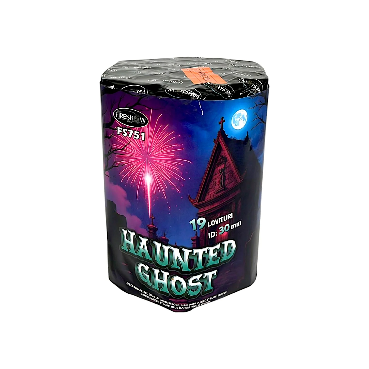 BATERIE DE ARTIFICII HAUNTED GHOST 19 FOCURI / 30 MM CAT T1 [0]