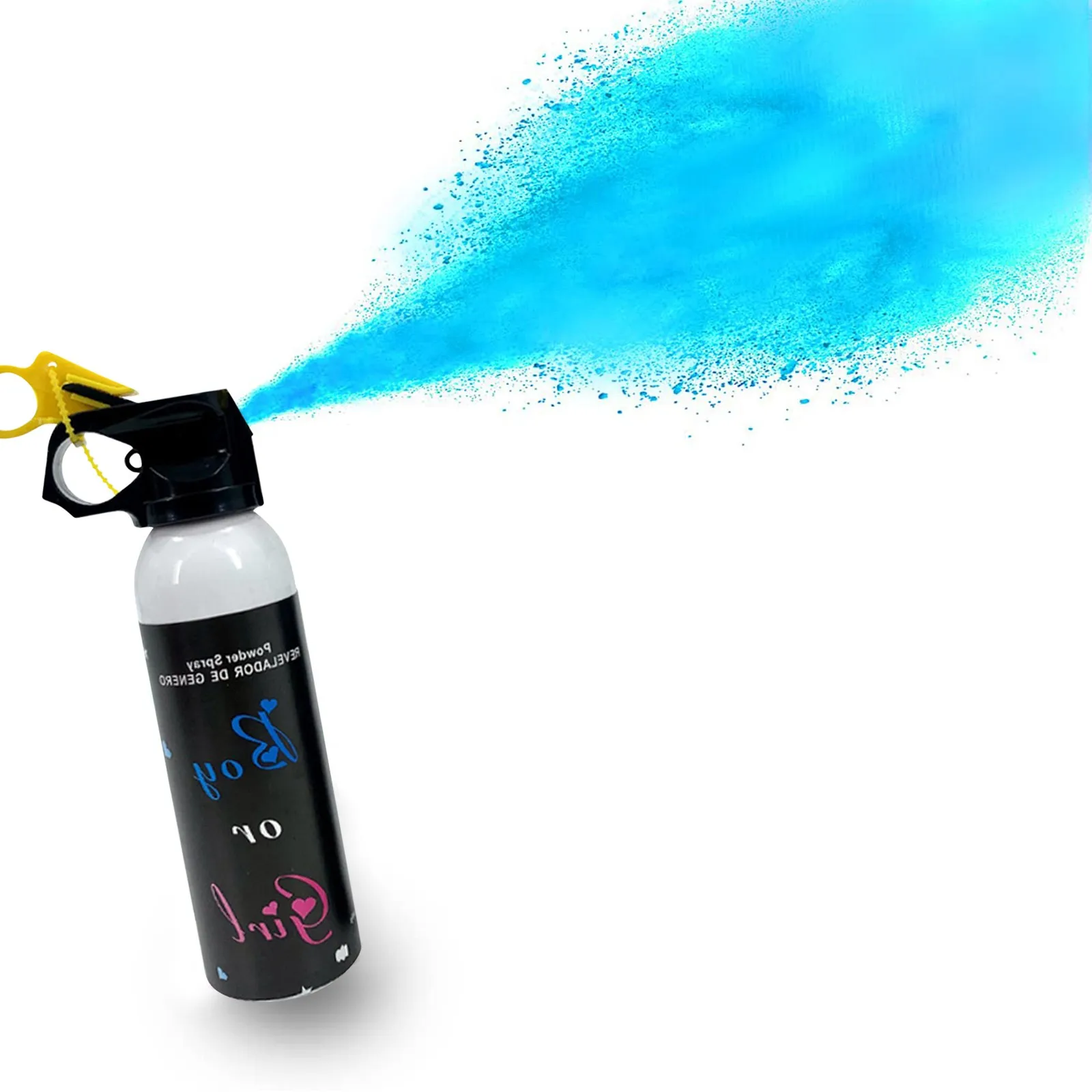 Toate Produsele - Extintor cu pudra albastru pentru Gender reveal