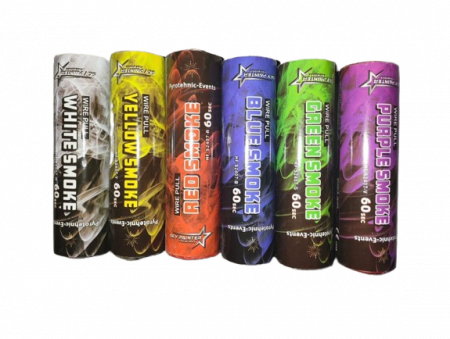 Fumigene colorate - Fumigene multicolore set 6 buc cu inel  model nou  2024