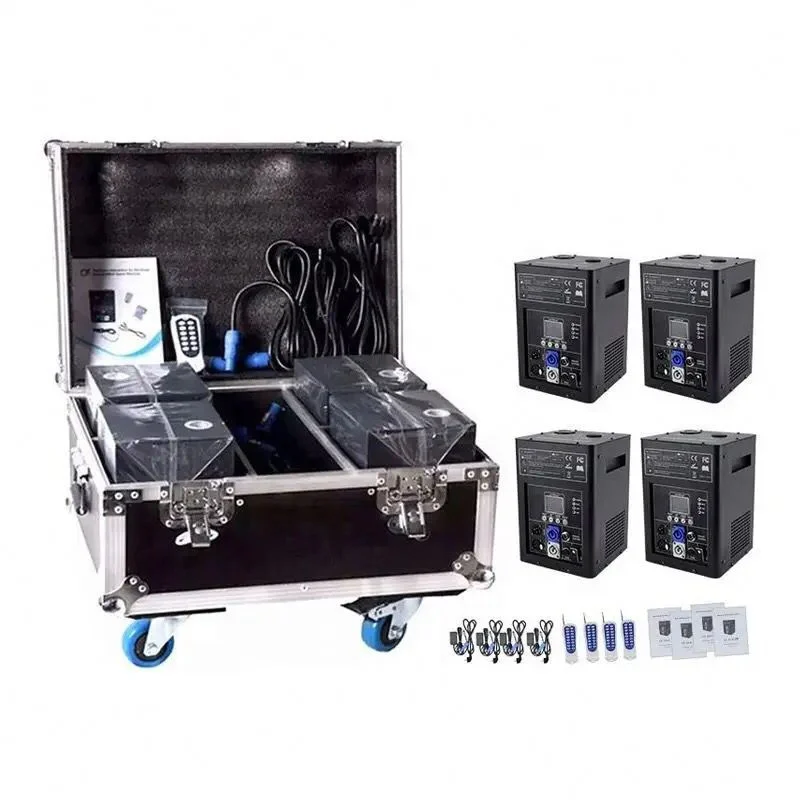 Toate Produsele - Kit profesional scântei reci – 4 mașini cold sparks cu flight case