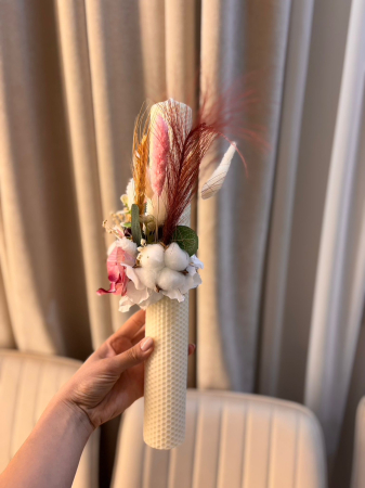 Lumânare nuntă/botez din ceară [3]