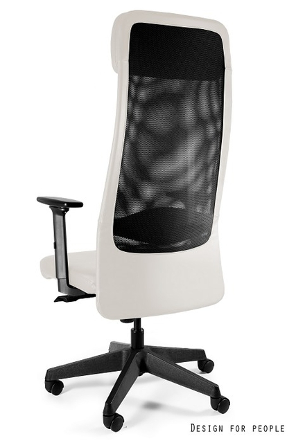 Scaun de birou ergonomic ARESS SOFT alb [2]