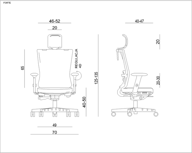 Scaun de birou ergonomic FORTES [3]