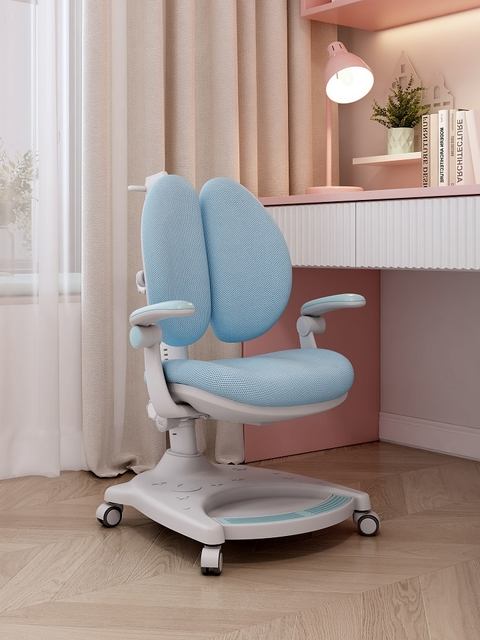 Scaun de birou ergonomic pentru copii TEDY albastru [3]