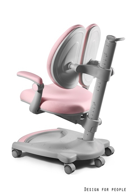 Scaun de birou ergonomic pentru copii TEDY roz [2]