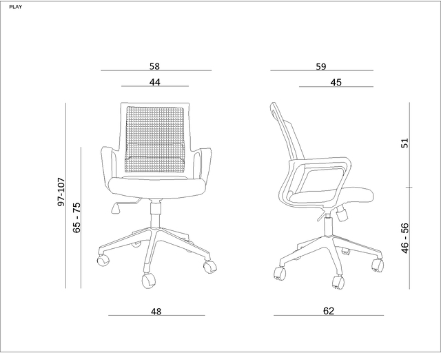 Scaun de birou ergonomic PLAYS [3]