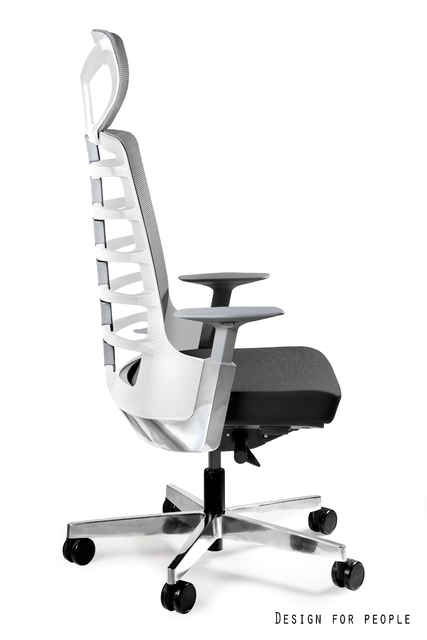 Scaun de birou ergonomic SPYNELYS alb cu negru [2]