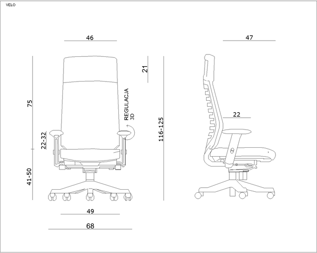 Scaun de birou ergonomic VELLO [4]