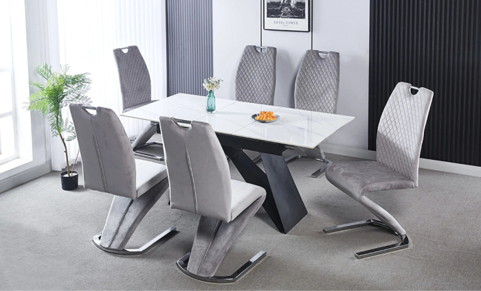 Set masa extensibila RKJT417 + 6 scaune R692/11 [1]