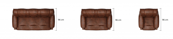 Canapea set 3 2 1 piele naturala Madras [9]