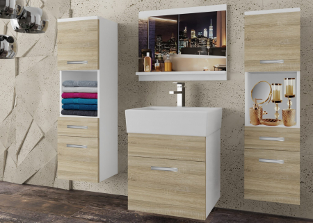 Mobila pentru baie - Mobila de baie cu lavoar si oglinda incluse CORSA 6