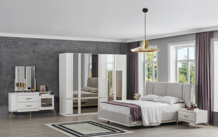 Mobila dormitor premium - Dormitor Fabi White