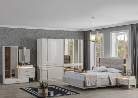 Mobila dormitor premium - Dormitor Geddas White