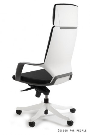 Scaun de birou ergonomic APOLO alb cu negru [1]