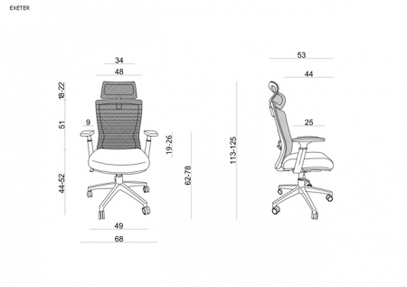 Scaun de birou ergonomic EXETERS [2]