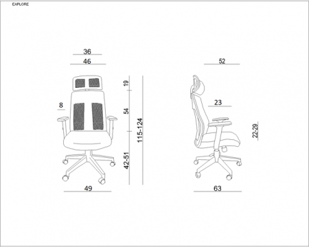 Scaun de birou ergonomic EXPLORERS [2]