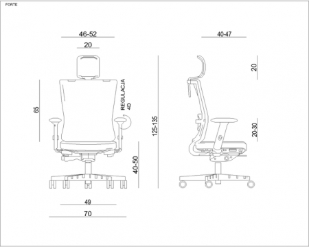 Scaun de birou ergonomic FORTES [2]