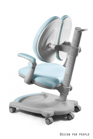 Scaun de birou ergonomic pentru copii TEDY albastru [1]