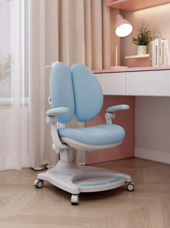 Scaun de birou ergonomic pentru copii TEDY albastru [2]