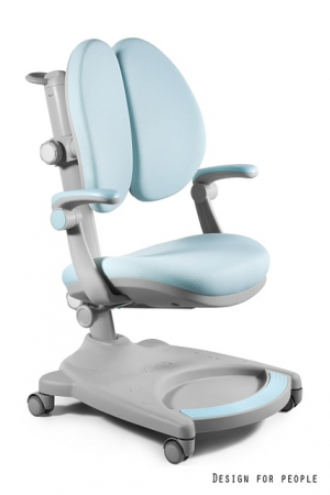 Scaune de birou pentru copii - Scaun de birou ergonomic pentru copii TEDY albastru