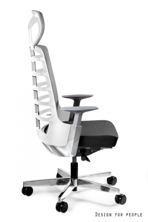 Scaun de birou ergonomic SPYNELYS alb cu negru [1]