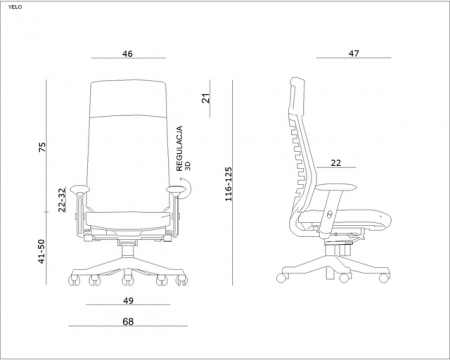 Scaun de birou ergonomic VELLO [3]