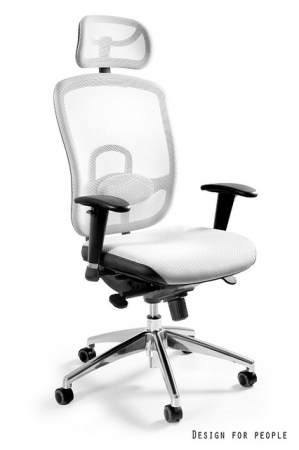 Scaune - Scaun de birou ergonomic VIPS alb