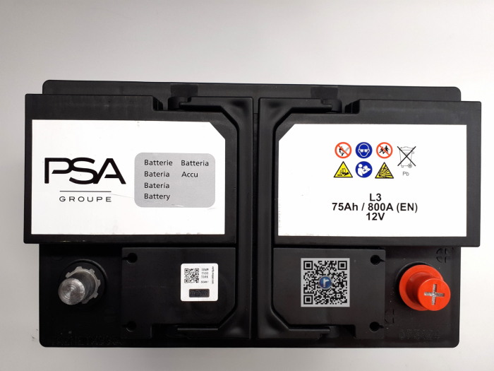 BATTERIE 12V 75 AH - Citroën 1638948680 [2]