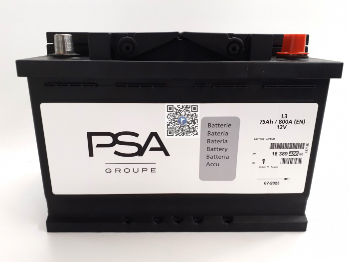 BATTERIE 12V 75 AH - Citroën 1638948680 [3]