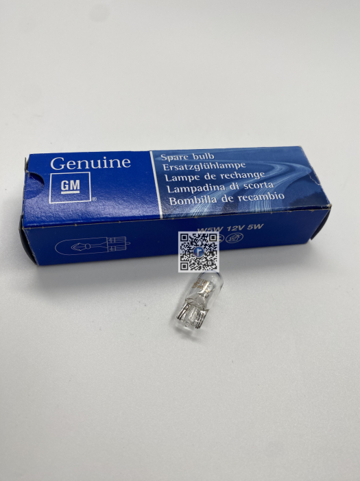 ЛАМПА ГАРАНТІЙНОГО СВІТЛЯ W5W - OPEL / 2098350 93190471 [1]