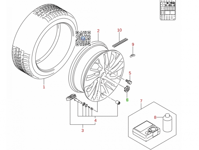 ЦЕНТРАЛЬНА КРИШКА ХРОМОСПЛАВНОГО ДИСКА - Suzuki 43252-83S00-0PG [1]