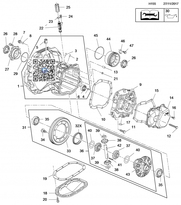 Inel flansa diferential 96243159 [2]