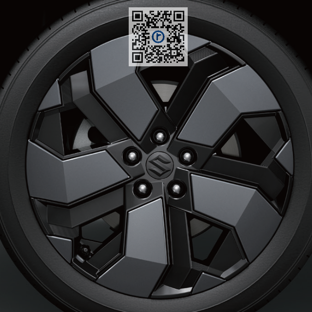 JEU D'ENJOLIVEURS ALLIAGE R19 NOIR - Suzuki eVitara 43240M58U50-0CE [1]