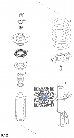 Suspensie / Directie - AMORTIZOR FATA STANGA - AN 07<17 / 4817808 95948815