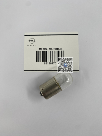 Багажник с автозапчастями - ЛАМПОЧКА 10W - GM / 2098349 93190470