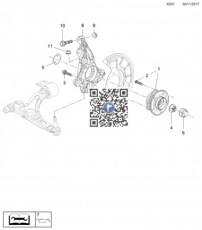 INSIGNIA - Butuc roata YR00067980