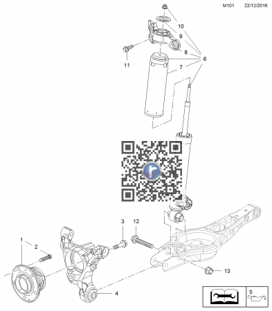 INSIGNIA - Butuc roata spate YR00079280