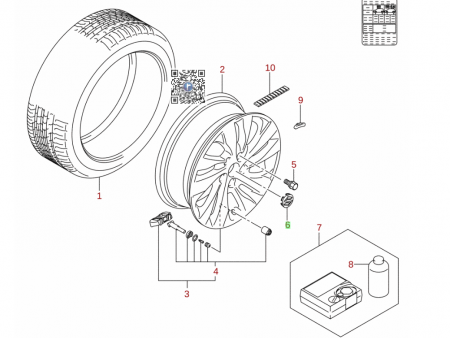 Roti iarna - ЦЕНТРАЛЬНА КРИШКА ЛЕГКОСПЛАВНОГО КОЛЕСА ЧОРНИЙ-ХРОМ - Suzuki 43252-83S00-DB7